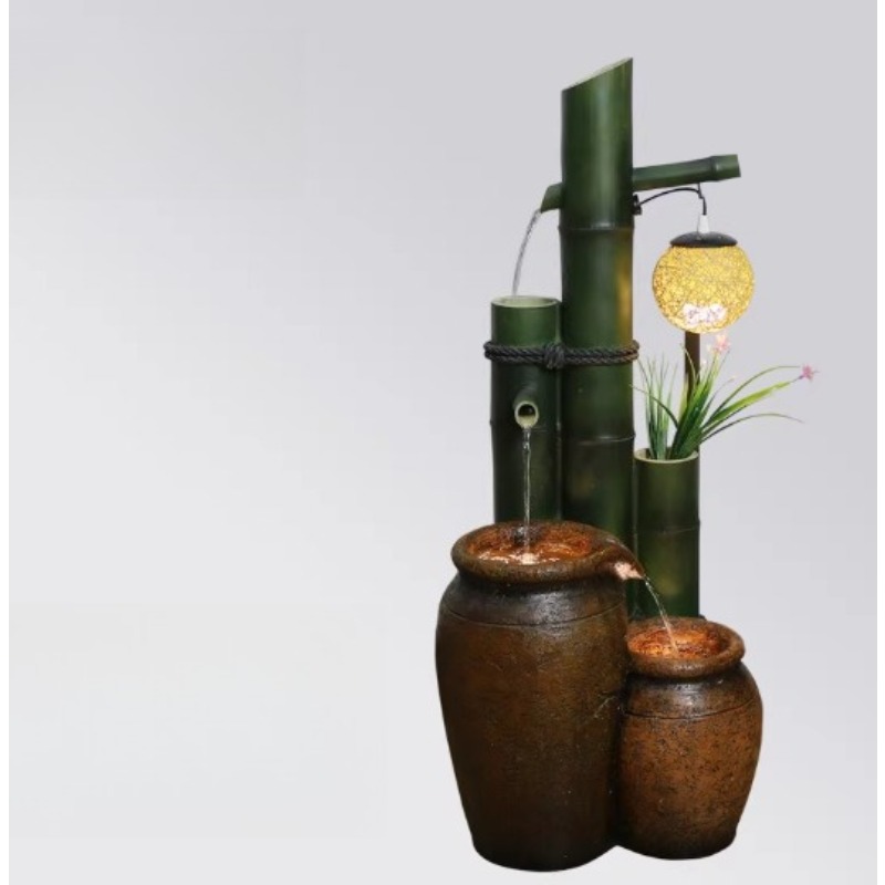 창의적인 물놀이 장식 정원 장식품 바닥 흐르는 분수 마 - Gardening Hand Tools Japanese 리뷰 및 가격
