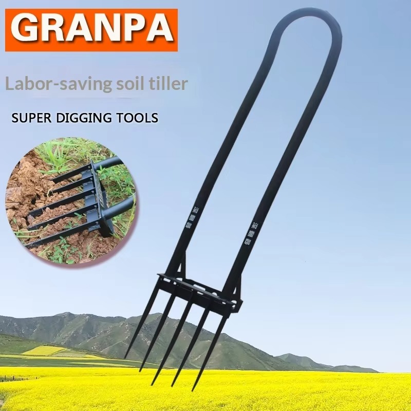 이중 막대형, 내구성이 뛰어난 강철 정원용 삽, 수동식 - Spade Digging Fork 리뷰 및 가격