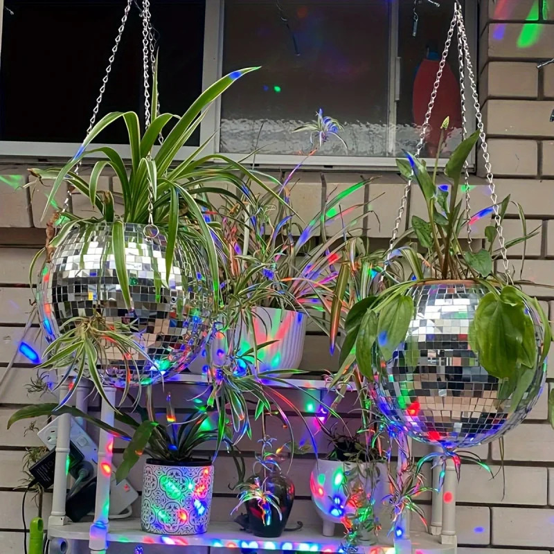 독특한 손으로 제작된 보헤미안풍 걸이형 디스코 미러 볼 - Self-Watering Planter 리뷰 및 가격