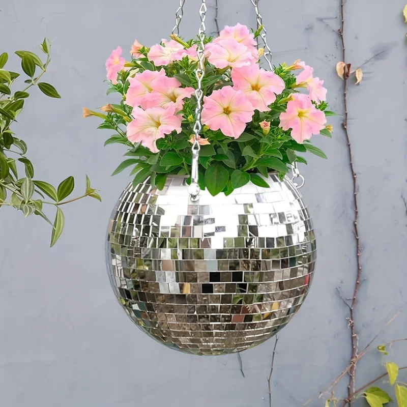 독특한 손으로 제작된 보헤미안풍 걸이형 디스코 미러 볼 - Self-Watering Planter 리뷰 및 가격