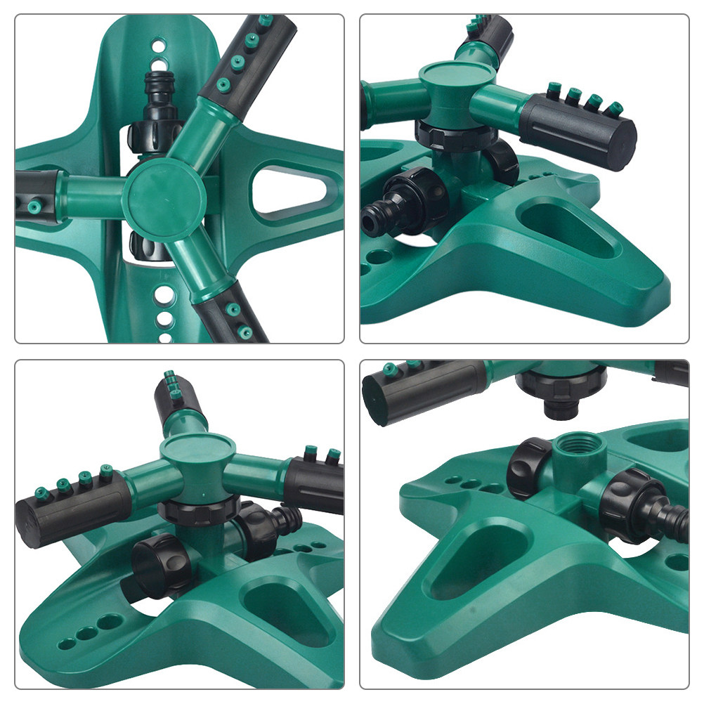 자동 회전식 스프링클러, 360도 회전 잔디밭 물뿌리개 - Gardening Tools Vegetables 리뷰 및 가격