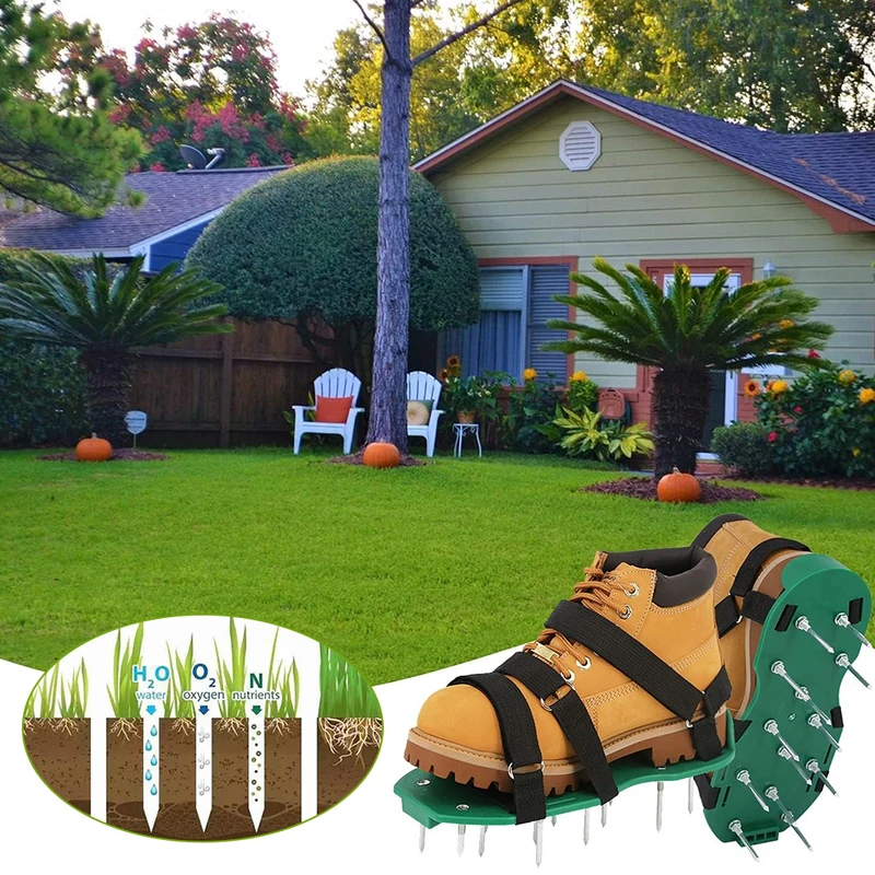 잔디 에어레이터 샌들 1쌍, 잔디 스파이크 워킹 스카리 - Gardening Tools Revit 리뷰 및 가격